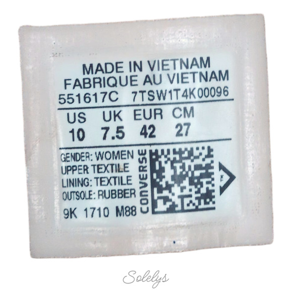 Converse 2017 CTAS Lux Mid Hidden Wedge Almost Black Peached Canvas Sneaker 10 - Picture 6 of 12